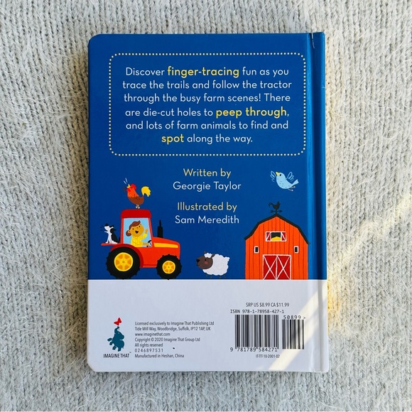 NEW Trace The Trails Follow That Tractor Baby Board Book - Picture 7 of 7